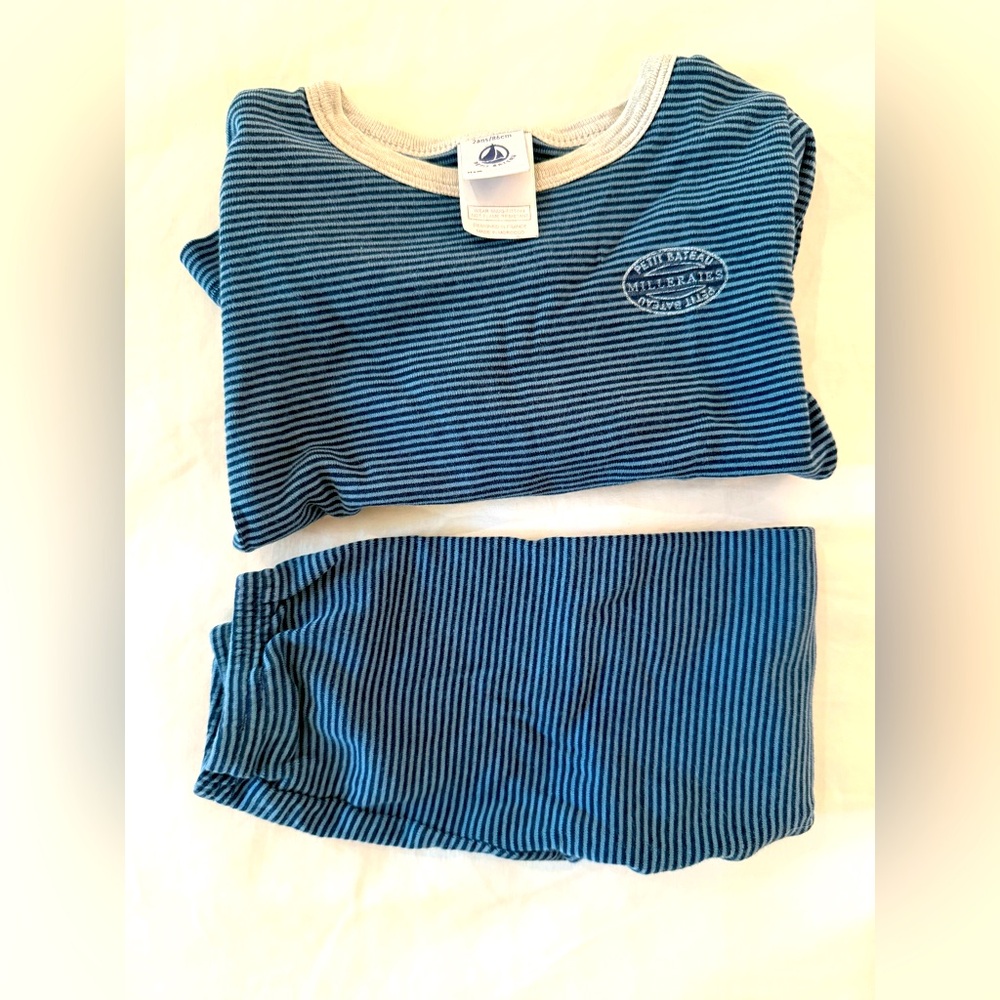 Petit Bateau Striped Two Piece pajamas